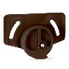 PATIN INFERIOR MARRON PARA PUERTA CORREDERA. MODELO RUMOR. CARGA MAX. 12-15KGS/PUERTA