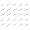 EMUCA LOTE DE 25 TIRADORES PARA MUEBLE ALGEMESI, INTEREJE 128MM, ALUMINIO, ANODIZADO MATE
