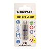 PUNTAS LARGAS DESTORNILLADOR TORX T20 (2 PIEZAS). ACERO S2 AL CROMO VANADIO. PUNTAS HEXAGONALES, DESTORPUNTAS,