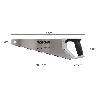 SERRUCHO CARPINTERO BIMATERIAL 400 MM. / 16 ACERO SK5 TRIPLE AFILADO SIERRA CARPINTERO, SERRUCHO CARPINTERIA, SIERR