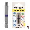 PUNTAS LARGAS DESTORNILLADOR TORX T40 (2 PIEZAS). ACERO S2 AL CROMO VANADIO. PUNTAS HEXAGONALES, DESTORPUNTAS,