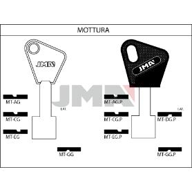 LLAVES JMA SEGURIDAD LATON PLASTICO MOD MT-EG.P