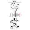 LLAVES JMA TIPO C MOD AB- 6I (CAJA 50 UNIDADES)