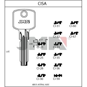 LLAVES JMA SEGURIDAD LATON MOD CI-26