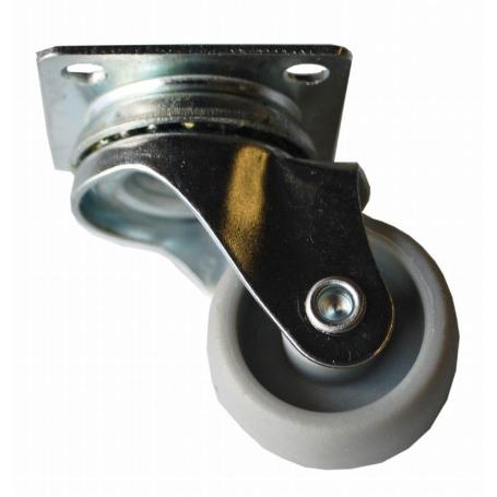 RUEDA PVC CON PLACA 40 MM. SIN FRENO 82211