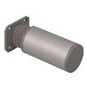 PATA REDONDA REGULABLE 100MM CROMO MATE