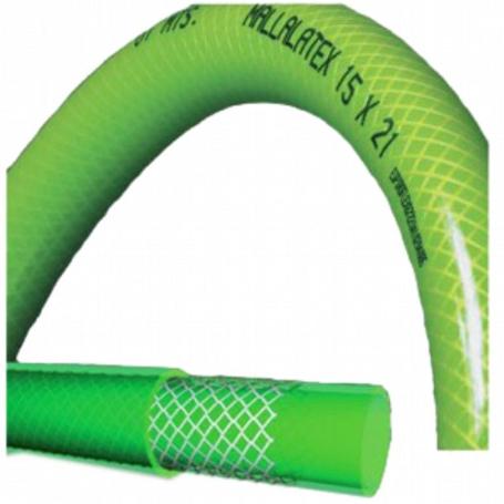 MANGUERA LATEX C/MALLA 19X26 50 MTS.