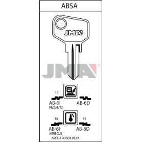 LLAVES JMA TIPO C MOD AB- 8D (CAJA 50 UNIDADES)