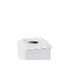 7X7X5 CMS CENICERO CUADRADO AGUA PORCELANA BLANCA ALAR B6K8