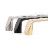TIRADOR ZAMAK ALAN ACABADOS NIQUEL SATINADO, ORO SATINADO, NEGRO MATE ACABADO NEGRO MATE DIST. AGUJERO DIST. 96MM.