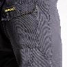 PANTALONES LARGOS DETRABAJO, MULTIBOLSILLOS, RESISTENTES, RODILLA REFORZADA, GRIS/AMARILLO TALLA 58/60 XXXL (SLIM F