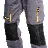 PANTALONES LARGOS DETRABAJO, MULTIBOLSILLOS, RESISTENTES, RODILLA REFORZADA, GRIS/AMARILLO TALLA 58/60 XXXL (SLIM F