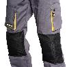 PANTALONES LARGOS DETRABAJO, MULTIBOLSILLOS, RESISTENTES, RODILLA REFORZADA, GRIS/AMARILLO TALLA 42/44 M (SLIM FIT)