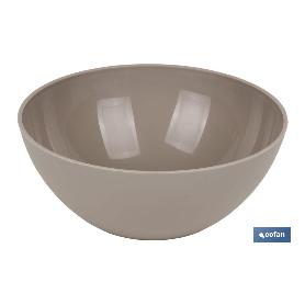 BOL MODELO ALBAHACA 300ML COLOR PIEDRA 12X5CM   CAJA 6 UNID.