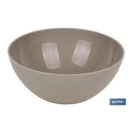 BOL MODELO ALBAHACA 300ML COLOR PIEDRA 12X5CM   CAJA 6 UNID.