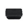 CONTERA RECTANGULAR NEGRA 15X30MM. BLISTER 4 PIEZAS.