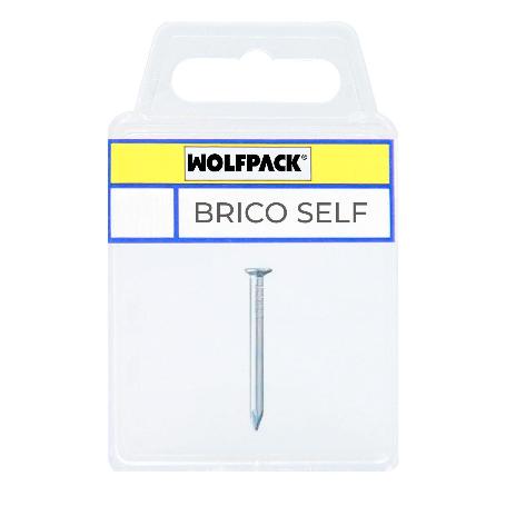 PUNTA ACERO CABEZA PLANA ZINCADA 1,50X15 MM. 100 UNIDADES