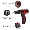 TALADRO ATORNILLADOR 12 V. CON 2 VELOCIDADES Y PERCUTOR. BATERIA 1.300 MAH. PAR APRIETE 35 NM.