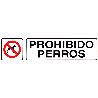 ROTULO ADHESIVO 250X63 MM. PROHIBIDO PERROS