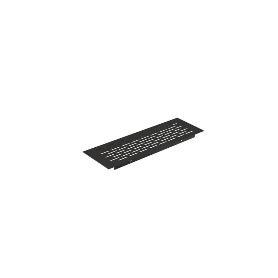 REJILLA VENTILZACIÓN ZÓCALO ALUMINIO ACABADO NEGRO MEDIDA REJILLA 225X70