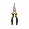 ALICATES BOCA PLANA 150 MM. ACERO DIN 5745 ALICATES PUNTA PLANA, ALICATES BOCA PLANA LARGA,