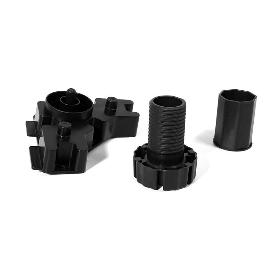 PATA COCINA OCTO+ REGULABLE 85-110 NEGRO CON TRIAGULO EXTENSIÓN 100-140 (UNIDADES 4)