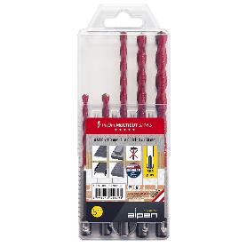 ESTUCHE BROCAS ALPEN MULTIUSOS / UNIVERSAL SDS PLUS  5 PIEZAS