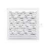 REJILLA VENTILACIÓN ALUMINIO CON MOSQUITERA ATORNILLABLE 200 X 200 MM. COLOR BLANCO