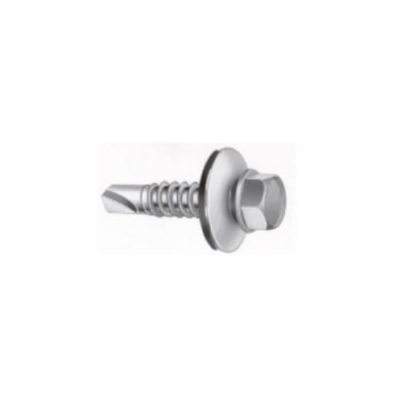 TORNILLO BROCA ROSCA CHAPA CABEZA HEXAGONAL DIN 7504-K ARANDELA P-16 ZINCADO LARG.R/CHAPA 32MM Ø ROSCA CHAPA 5.5MM