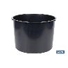 MACETERO 2 EN 1 FORMA CÓNICA CON DEPÓSITO COLOR NEGRO PP Ø 409 X 750 MM 29,5 L