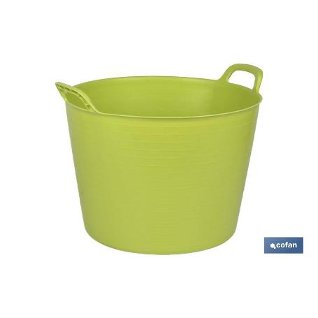 CAPAZO DE 42 L AMARILLO VERDOSO 48,5 X 45 X 38 CM   CAJA 6 UNID.