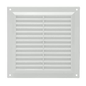 REJILLA PLASTICO SOBREPONER CON MALLA POSTERIOR 20X20 CM.