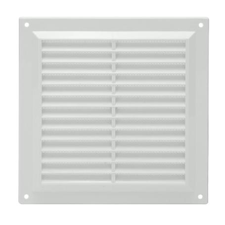REJILLA PLASTICO SOBREPONER CON MALLA POSTERIOR 20X20 CM.