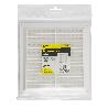 REJILLA PLASTICO SOBREPONER CON MALLA POSTERIOR 20X20 CM.