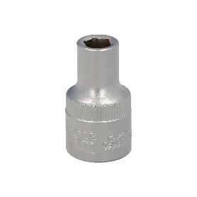 LLAVE VASO 1/2 HEXAGONAL 8 MM. PERFIL DE 6 CARAS. ACERO CROMO VANADIO, ARISTAS REDONDAS