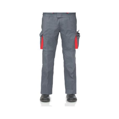 PANTALON SUPERTOP GRIS-NARANJA T-42