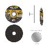 DISCO CORTE ABRASIVO ACERO INOXIDABLE Ø 115X Ø 22,2 MM ESPESOR 1,6 MM. DISCO RADIAL / AMOLADORA UNIVERSAL