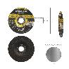 DISCO REPASAR ABRASIVO Ø 115 X Ø 22 MM. ESPESOR 6,4 MM. DISCO RADIAL / AMOLADORA UNIVERSAL COMPATIBLE CON TODAS LAS