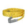 ESLINGA PLANA DOBLE BANDA 3.000 KG. FACTOR SEGURIDAD 7:1, LONGITUD: 5 METROS ANCHO 9 CM. 100% POLIESTER. COLOR AMAR