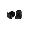 CONTERA INTERIOR PLASTICO CUADRADA 16X16 MM. COLOR NEGRO. BOLSA 200 UNIDADES. CONTERA MESA, SILLA, MUEBLES, ESTANTE