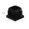 CONTERA INTERIOR PLASTICO CUADRADA 30X30 MM. COLOR NEGRO. BOLSA 200 UNIDADES. CONTERA MESA, SILLA, MUEBLES, ESTANTE