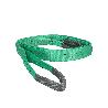 ESLINGA PLANA DOBLE BANDA 2.000 KG. FACTOR SEGURIDAD 7:1, LONGITUD: 4 METROS ANCHO 6 CM. 100% POLIESTER. COLOR VERD