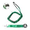 ESLINGA PLANA DOBLE BANDA 2.000 KG. FACTOR SEGURIDAD 7:1, LONGITUD: 4 METROS ANCHO 6 CM. 100% POLIESTER. COLOR VERD