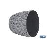 MACETA O MACETERO TRENZADA COLOR GRIS OSCURO PP Ø 255 X 221 MM 8,5 L   CAJA 5 UNID.