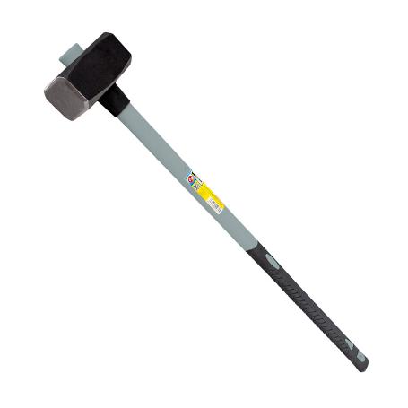 MAZA CON MANGO FIBRA VIDRIO 4 KG. CABEZA FORJADA, CON ANILLO ANTI VIBRACIÓN, MAZA / PORRO