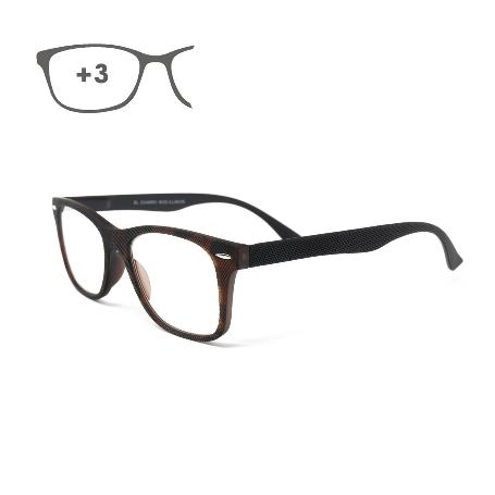 GAFAS LECTURA ILLINOIS ESTAMPADO CAREY AUMENTO +3,0 GAFAS DE VISTA, GAFAS DE AUMENTO, GAFAS VISIÓN BORROSA