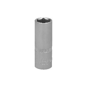 LLAVE VASO 1/4 HEXAGONAL LARGA 13 MM. PERFIL DE 6 CARAS. ACERO CROMO VANADIO, ARISTAS REDONDAS