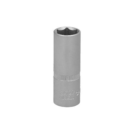LLAVE VASO 1/4 HEXAGONAL LARGA 13 MM. PERFIL DE 6 CARAS. ACERO CROMO VANADIO, ARISTAS REDONDAS