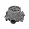BOTE SIFÓNICO PVC TUBERIAS Ø 110 MM. SALIDAS Ø 50 Y 40 MM. ALTURA 105 MM.