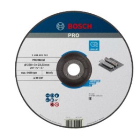 DISCO ACERO BOSCH 230X3X22.2